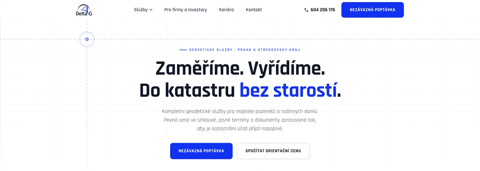 Delta G — nový web od Andreje Kovalova