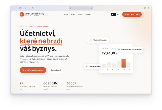 Účetnictví Vladimirová — бухгалтерские услуги в Праге